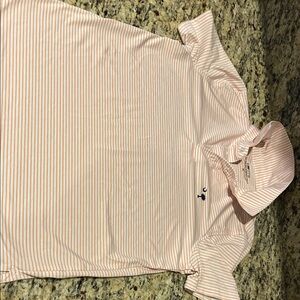 Vineyard Vines Orange Striped Kids Polo